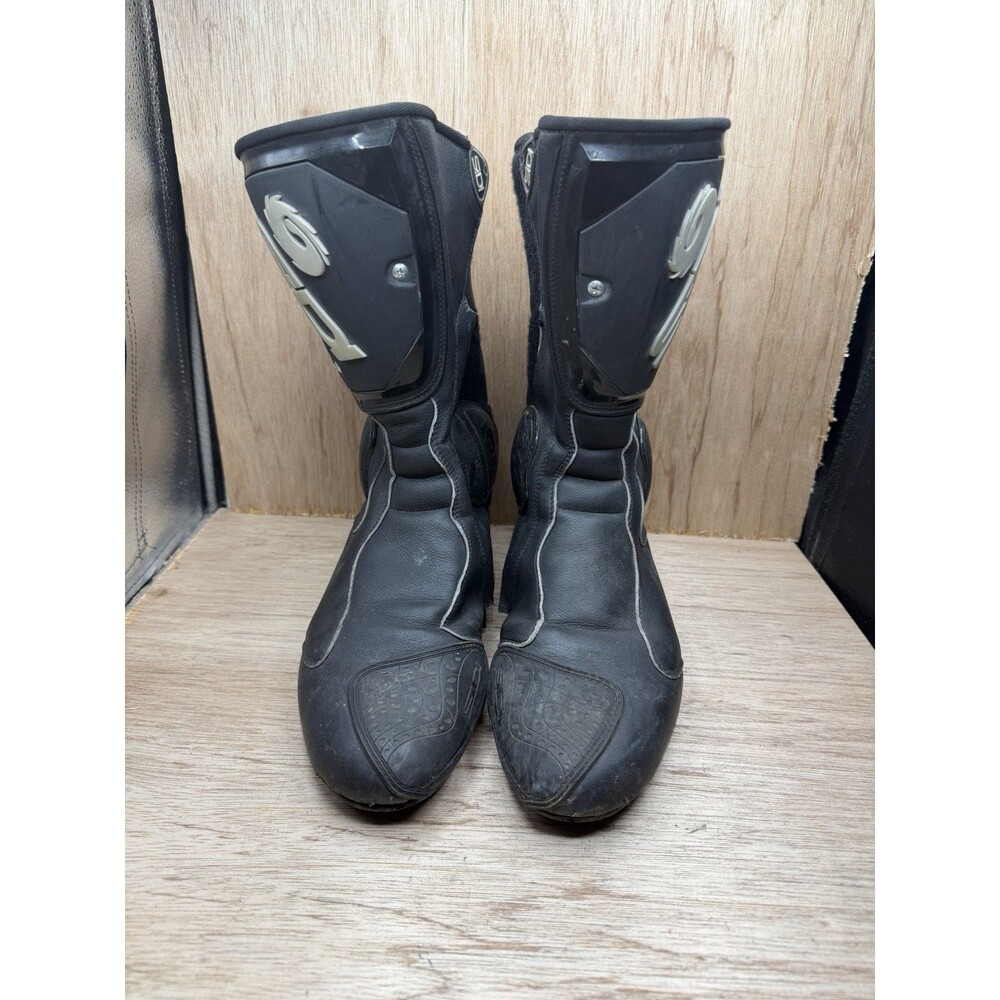 Sidi Motorcycle Boots Used Black Leather Motorcycle Boots EU47 US12.5